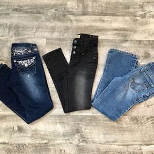 Girls size 8 jeans bundle.